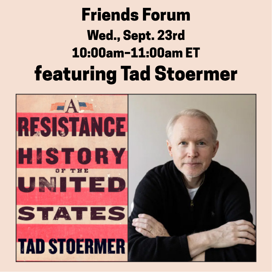 Friends Forum image, info repeated in text